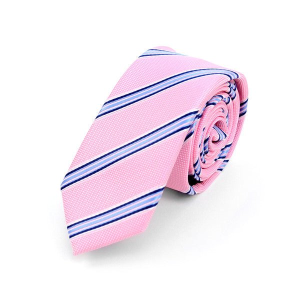 Striped Microfiber Poly Woven 2.25" Slim Tie - MPWS5901 - Bundle Bus