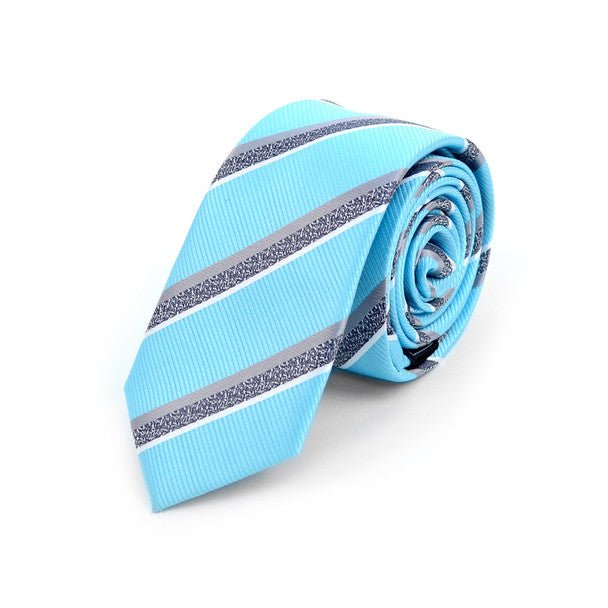 Striped Microfiber Poly Woven 2.25" Slim Tie - MPWS5903 - Bundle Bus