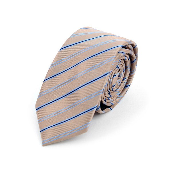 Striped Microfiber Poly Woven 2.25" Slim Tie - MPWS5905 - Bundle Bus