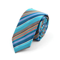 Striped Microfiber Poly Woven 2.25" Slim Tie - MPWS5921 - Bundle Bus