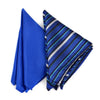 Striped & Solid Tie with Matching Hanky Box Set - THX12-RBL-2 - Bundle Bus