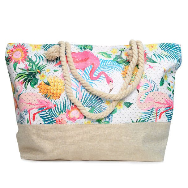 Summer Tropical Rhinestone Ladies Tote Bag - LTBG1209 - Bundle Bus