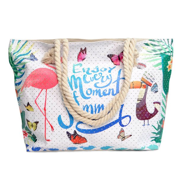 Summer Tropical Rhinestones Ladies Tote Bag - LTBG1210 - Bundle Bus