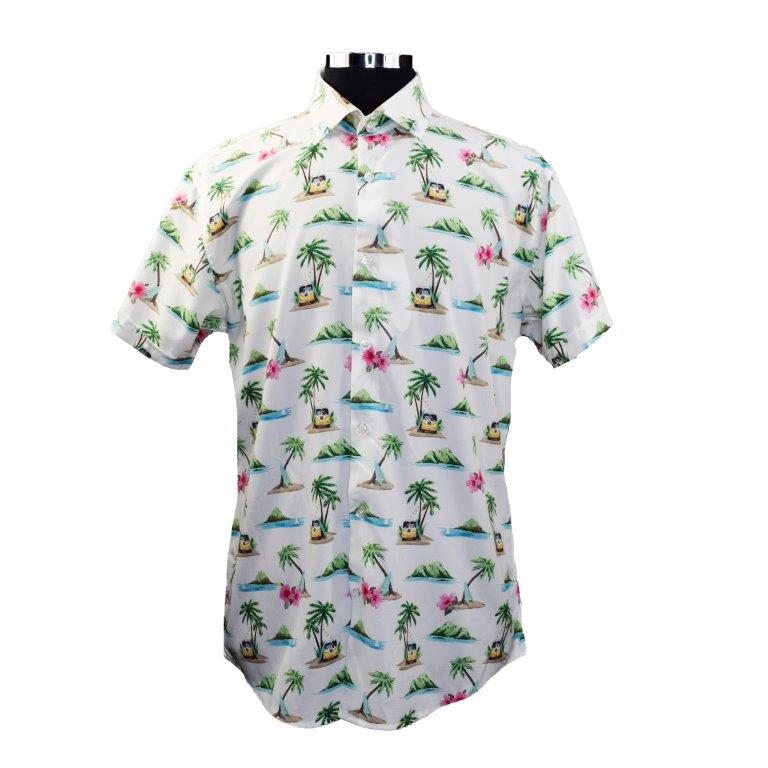 Surf Island - Men's Short Sleeve Stretch - Bundle Bus