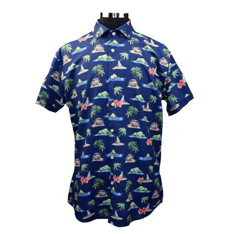 Surf Island - Men's Short Sleeve Stretch - Bundle Bus