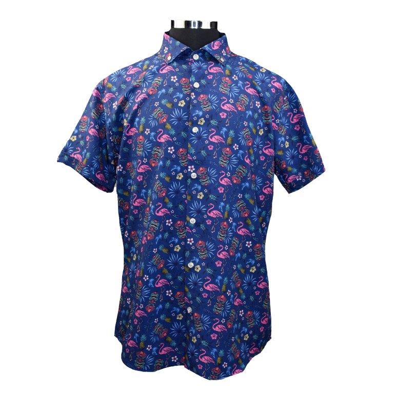 Tiki Time - Men's Short Sleeve Stretch - Bundle Bus