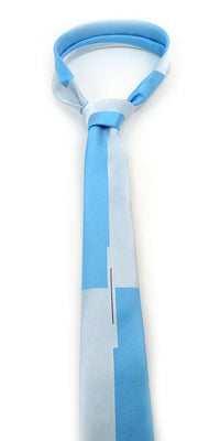 Turquoise Microfiber Poly Woven 2.25" Slim Panel Tie - MPPW1607 - Bundle Bus