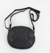 Weaved leather round crossbody bag RB106 - Bundle Bus