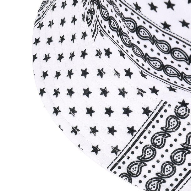 帽子 HUMAN MADE PAISLEY BUCKET HAT WHITE M Kapital Paisley White Bucket Hat – ElevateThrifts
