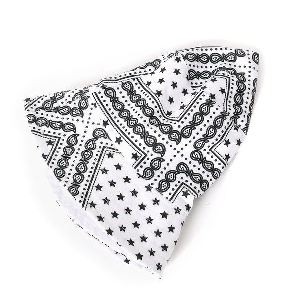 White Paisley Bucket Hat - NBKHT1000-RWHPA – Bundle Bus