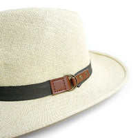 Wide Brim Spring/Summer Panama Fedora Hats - H180600 - Bundle Bus