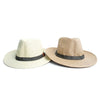 Wide Brim Spring/Summer Panama Fedora Hats - H180600 - Bundle Bus