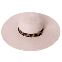 Women Summer Leopard Print Sun Hat -LFH190107 - Bundle Bus