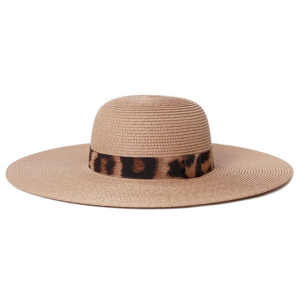 Women Summer Leopard Print Sun Hat -LFH190107 - Bundle Bus