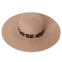 Women Summer Leopard Print Sun Hat -LFH190107 - Bundle Bus