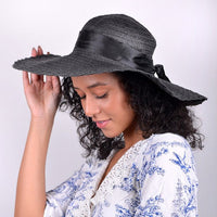 Women's 5" Brim Bow Floppy Hat LFH1116 - Bundle Bus