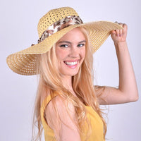 Women's 5" Brim Bow Floppy Hat LFH1118 - Bundle Bus