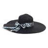 Women's 5" Brim Leopard Bow Floppy Hat LFH1117 - Bundle Bus