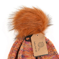 Women's Extra Soft Multicolored Pom Pom Knit Winter Hat - LKH5030 - Bundle Bus