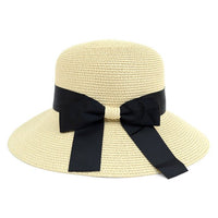 Women's Floppy Sun Hat with Ribbon Bow-knot - LH180502 - Bundle Bus