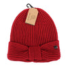 Women's Knotted Knit Winter Hat - LKH5039 - Bundle Bus