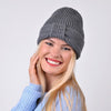 Women's Knotted Knit Winter Hat - LKH5039 - Bundle Bus