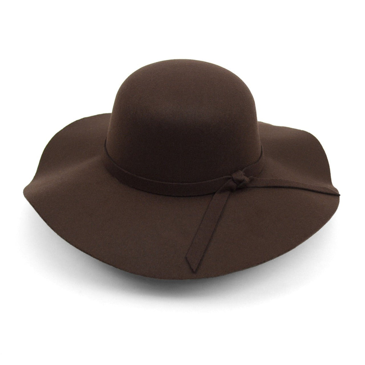 Women's Polyester Felt Floppy Wide Brim Bowknot Hat LWH10057 - Bundle Bus