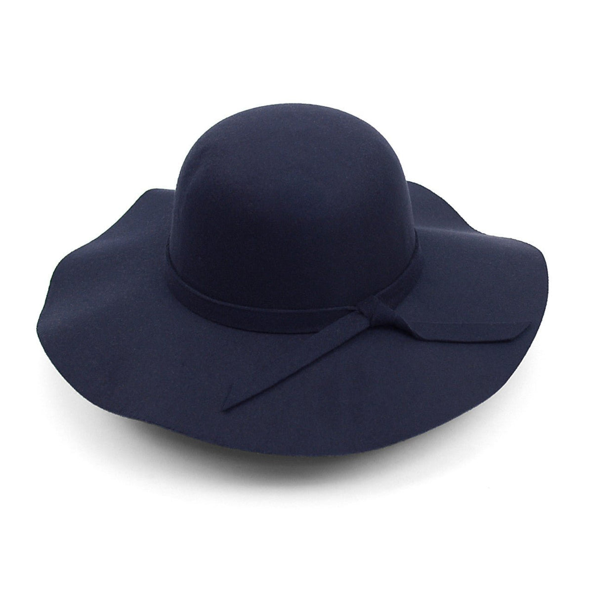 Women's Polyester Felt Floppy Wide Brim Bowknot Hat LWH10057 - Bundle Bus