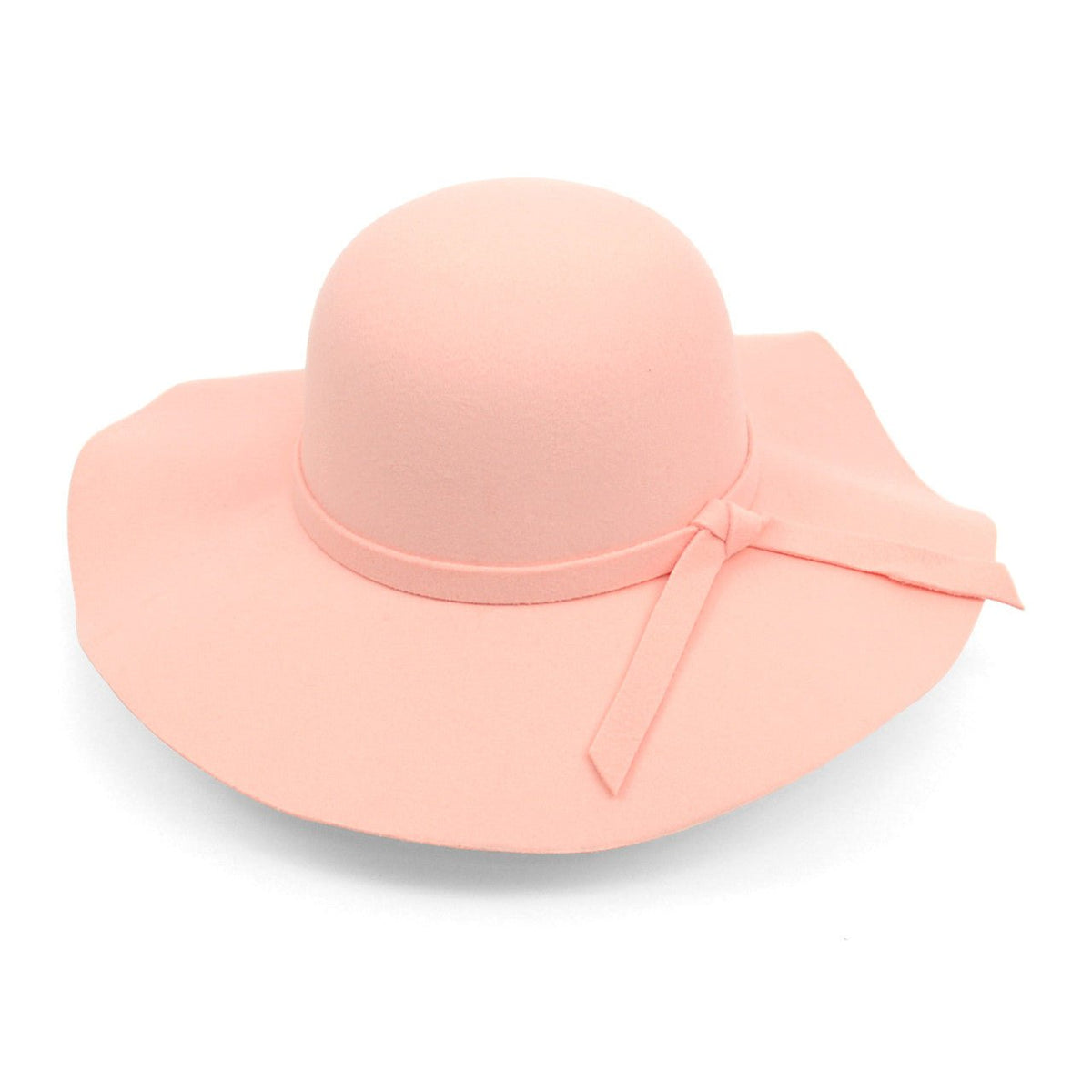 Women's Polyester Felt Floppy Wide Brim Bowknot Hat LWH10057 - Bundle Bus