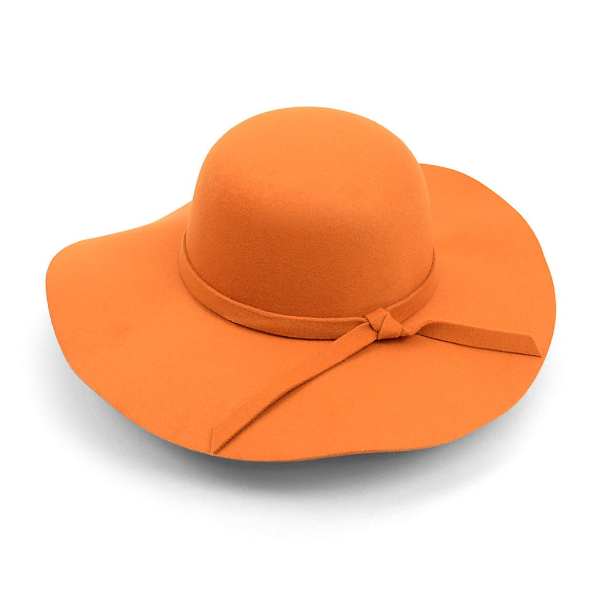 Women's Polyester Felt Floppy Wide Brim Bowknot Hat LWH10057 - Bundle Bus