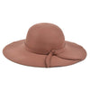 Women's Polyester Felt Floppy Wide Brim Bowknot Hat LWH10057 - Bundle Bus