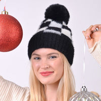 Women's Pom Pom Knit Winter Hat - LKH5038 - Bundle Bus