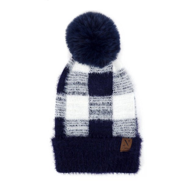 Women's Pom Pom Knit Winter Hat - LKH5038 - Bundle Bus