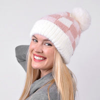 Women's Pom Pom Knit Winter Hat - LKH5038 - Bundle Bus