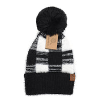 Women's Pom Pom Knit Winter Hat - LKH5038 - Bundle Bus