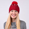 Women's Pom Pom & Pearls Knit Winter Hat - LKH5036 - Bundle Bus