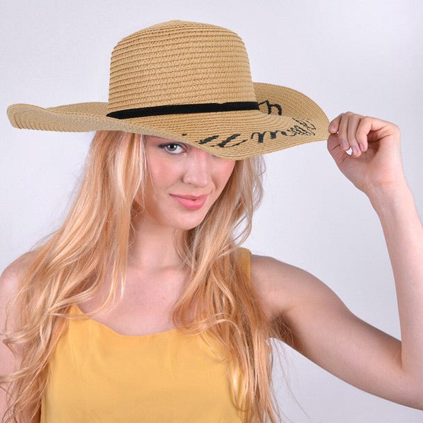 Women's Wide Brim Floppy "Summer" Hat - LFH180501-1 - Bundle Bus