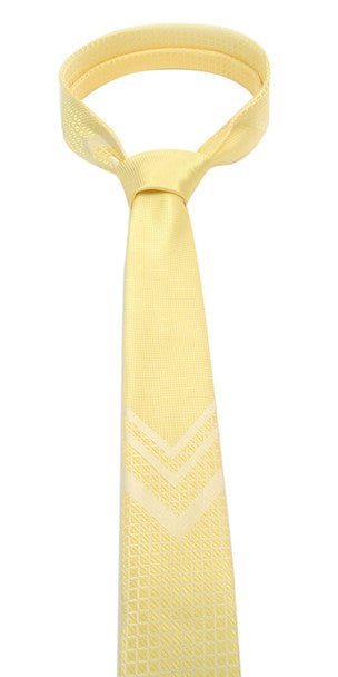 Yellow Microfiber Poly Woven 2.25" Slim Panel Tie - MPPW1601 - Bundle Bus