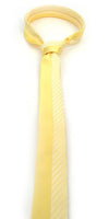 Yellow Microfiber Poly Woven 2.25" Slim Panel Tie - MPPW1612 - Bundle Bus