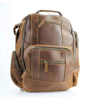 Zip Around Oil Pull up Leather Backpack # AB 1791 - Bundle Bus