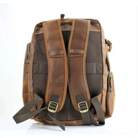 Zip Around Oil Pull up Leather Backpack # AB 1791 - Bundle Bus