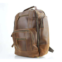 Zip Around Oil Pull up Leather Backpack # AB 1791 - Bundle Bus